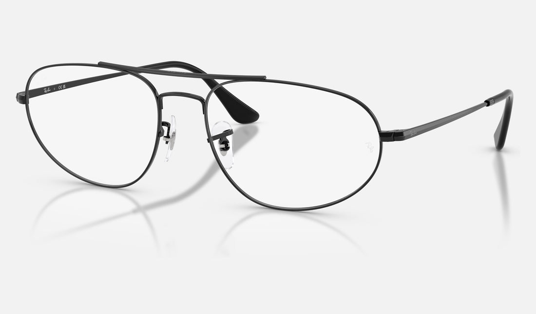 Ray-Ban RX6645 — Black — quarter view
