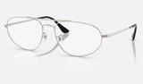 Ray-Ban RX6645 — Silver — quarter view