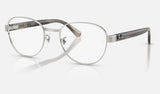 Ray-Ban RX6543 — Silver — quarter view