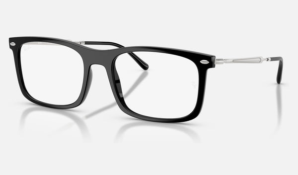 Ray-Ban RX7260 — Black — quarter view