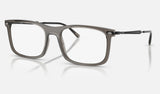 Ray-Ban RX7260 — Transparent Grey — quarter view