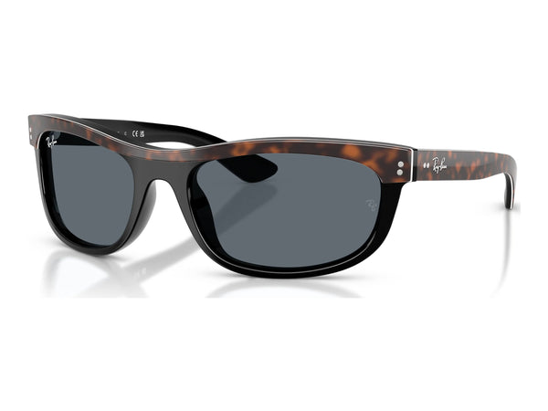 Ray-Ban Balorama RB2489 — Havana on Black / Blue — quarter view