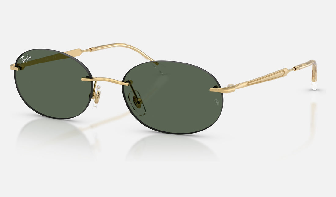 Ray-Ban RB3767 — Arista Gold / Dark Green — quarter view