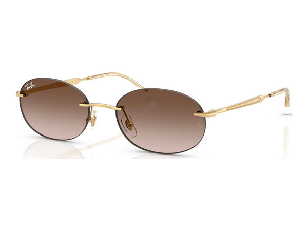 Ray-Ban RB3767 — Arista Gold / Gradient Brown — quarter view