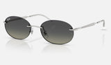 Ray-Ban RB3767 — Silver / Grey Gradient — quarter view