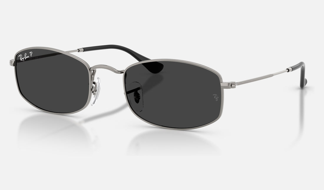 Ray-Ban RB3832 — Gunmetal / Polarized Black — quarter view