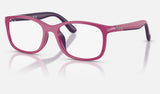 Ray-Ban Junior RY1644 — Fucsia on Rubber Violet — quarter view