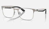 Ray-Ban RX7550 — Gunmetal — quarter view