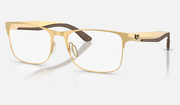 Ray-Ban RX7550 — Arista Gold — quarter view