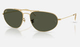 Ray-Ban RB3945 — Legend Gold / Green — quarter view