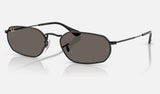 Ray-Ban RB3947 — Black / Dark Grey — quarter view