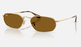 Ray-Ban RB3947 — Arista Gold / Brown — quarter view