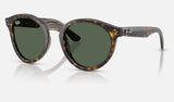 Ray-Ban RBR0505S — Havana / Dark Green — quarter view