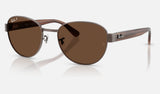 Ray-Ban RB3766CH — Copper / Polarized+ Brown — quarter view