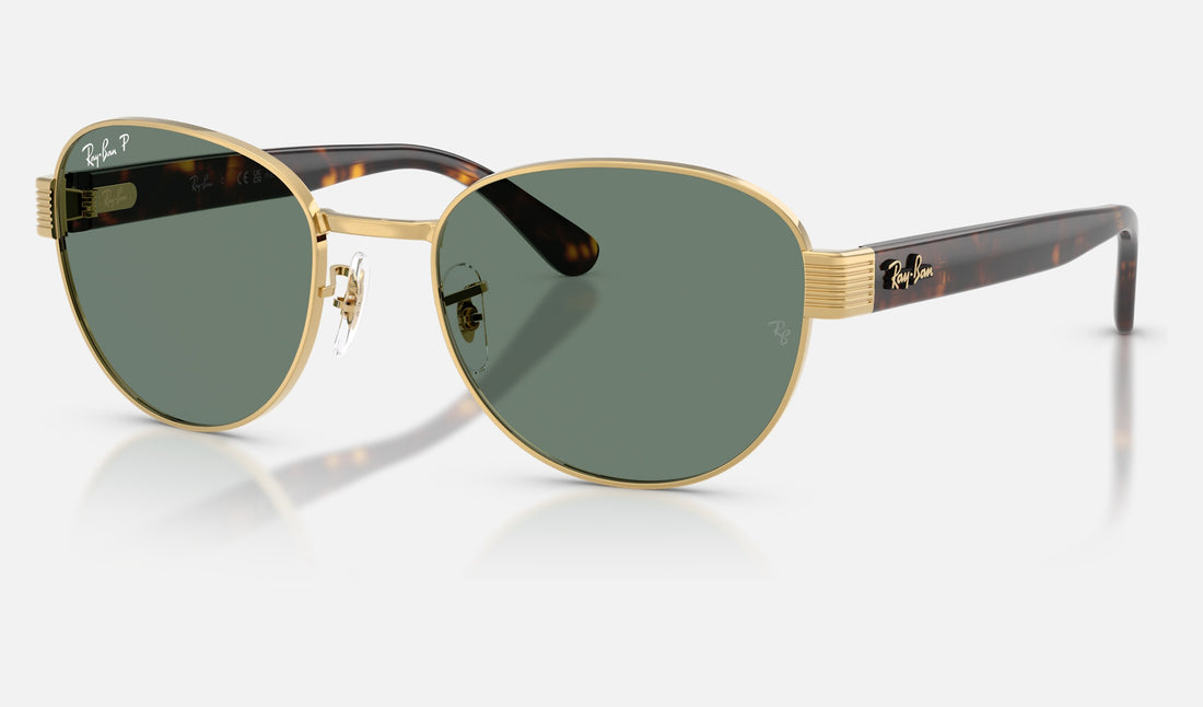 Ray-Ban RB3766CH — Arista Gold / Polarized+ Grey — quarter view