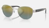 Ray-Ban RB3766CH — Silver / Gold Polarized+ — quarter view