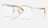 Ray-Ban RX7553 — Silver — quarter view