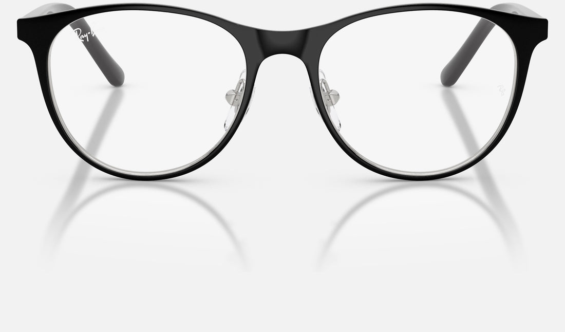 Ray-Ban Junior RY9552V — Black on Silver — front view