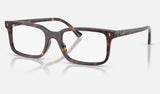 Ray-Ban RX5445F — Havana — quarter view
