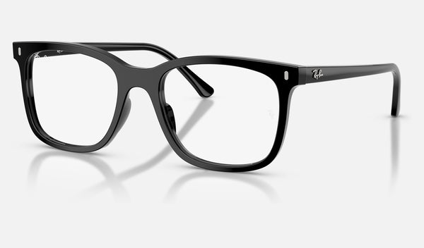 Ray-Ban RX5446F — Black — quarter view