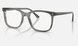 Ray-Ban RX5446F — Striped Grey — quarter view