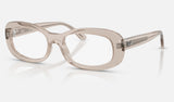 Ray-Ban RX2221VF — Transparent Beige — quarter view