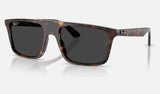 Ray-Ban RB2222F — Havana / Polarized Black — quarter view