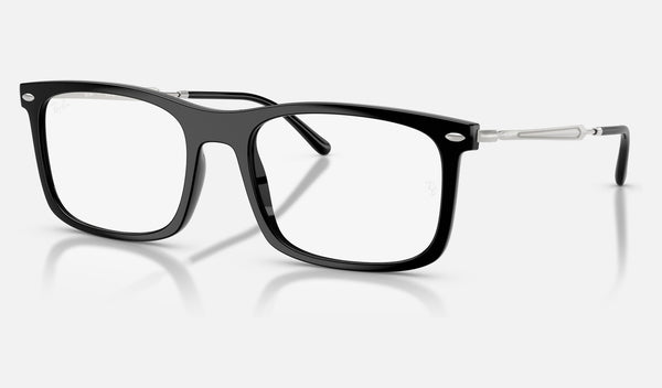 Ray-Ban RX7260F — Black — quarter view