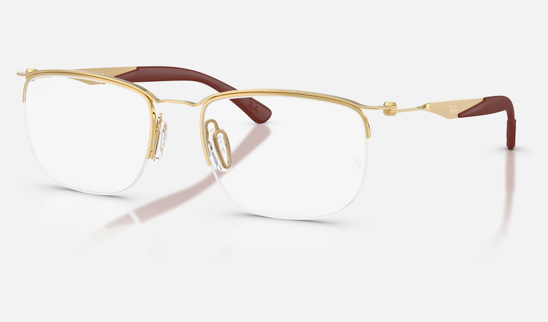 Ray-Ban RX7552 — Arista Gold — quarter view