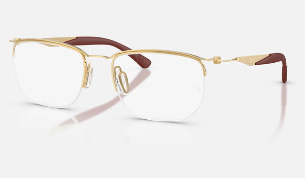 Ray-Ban RX7552 — Arista Gold — quarter view