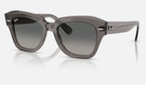 Ray-Ban State Street RB2186 — Transparent Grey / Grey Gradient — quarter view
