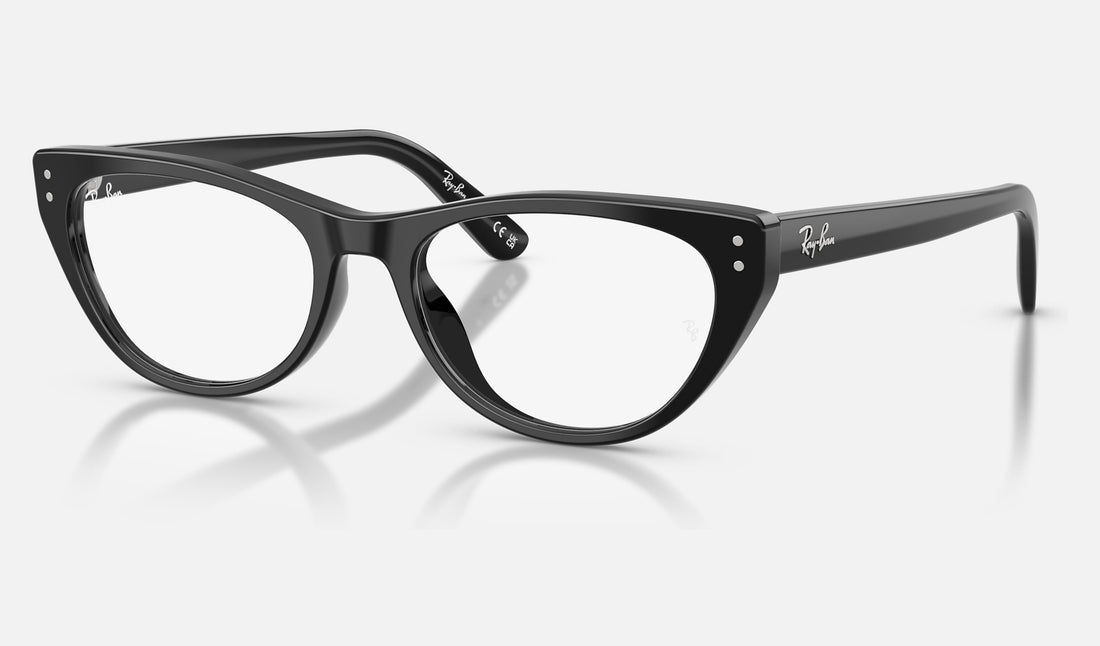 Ray-Ban RX5449D — Black — quarter view