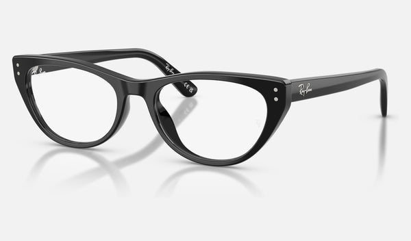 Ray-Ban RX5449D — Black — quarter view