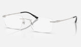 Ray-Ban RX8781D — Silver — quarter view