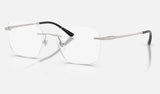 Ray-Ban RX8783D — Silver — quarter view