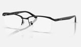 Ray-Ban RX8779D — Matte Black — quarter view