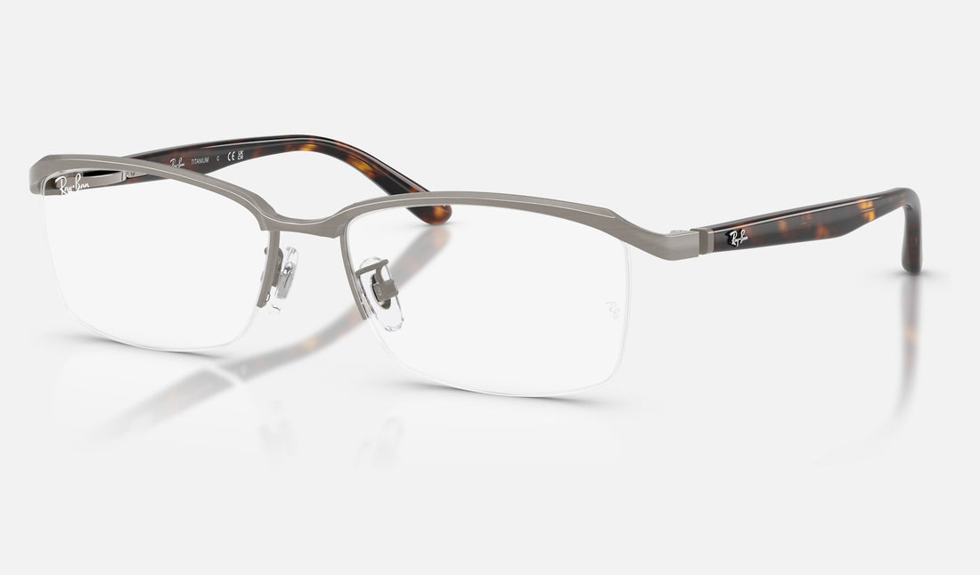 Ray-Ban RX8779D — Brushed Gunmetal — quarter view