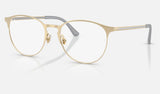 Ray-Ban RX6375 — Pale Gold — quarter view