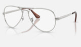 Ray-Ban Aviator Max RX3925V — Silver — quarter view