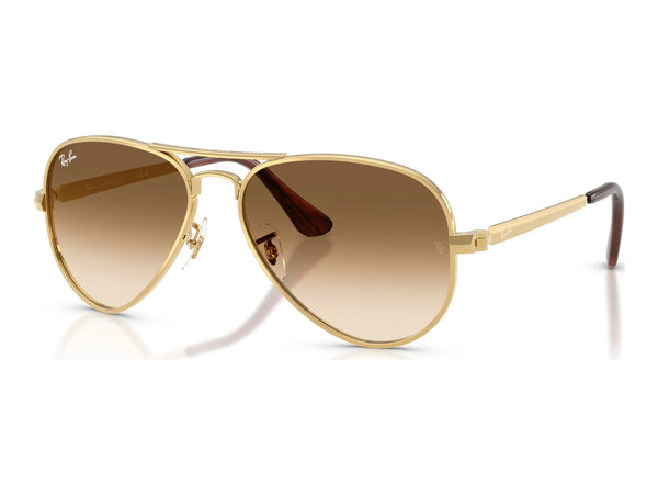 Ray-Ban Aviator Max RB3925 — Arista Gold / Clear Gradient Brown — quarter view