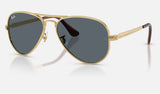 Ray-Ban Aviator Max RB3925 — Arista Gold / Blue — quarter view
