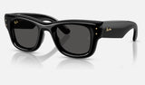 Ray-Ban Wayfarer Puffer RB4940 — Black / Ultra Black — quarter view