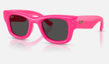Ray-Ban Wayfarer Puffer RB4940 — Fucsia / Ultra Black — quarter view