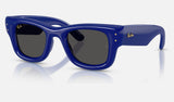 Ray-Ban Wayfarer Puffer RB4940 — Blue / Ultra Black — quarter view