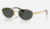 Ray-Ban RB3774D — Arista Gold / Dark Grey — quarter view