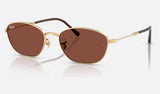 Ray-Ban RB3749 — Arista Gold / Red — quarter view