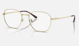 Ray-Ban RX8777D — Pale Gold — quarter view