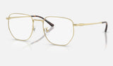 Ray-Ban RX8776D — Pale Gold — quarter view