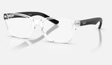 Ray-Ban Junior RY1555F — Transparent — quarter view