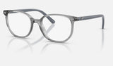 Ray-Ban Junior Junior Elliot RY9097V — Transparent Grey — quarter view